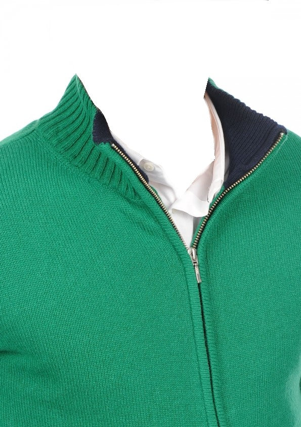 Balldiri 100% Kaschmir Herren Langarm Strickjacke mit kleinem Kragen 4-fädig - Balldiri & Windhound