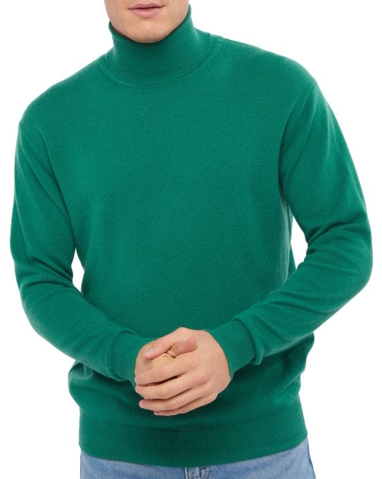 Balldiri 100% Kaschmir Herren Langarm Rollkragen Pullover 2-fädig - Balldiri & Windhound