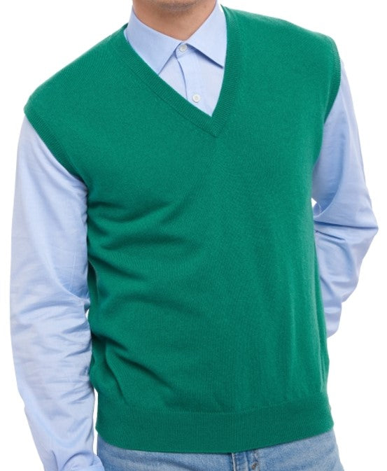 Balldiri 100% Kaschmir Herren Pullunder V-Ausschnitt 2-fädig - Balldiri & Windhound