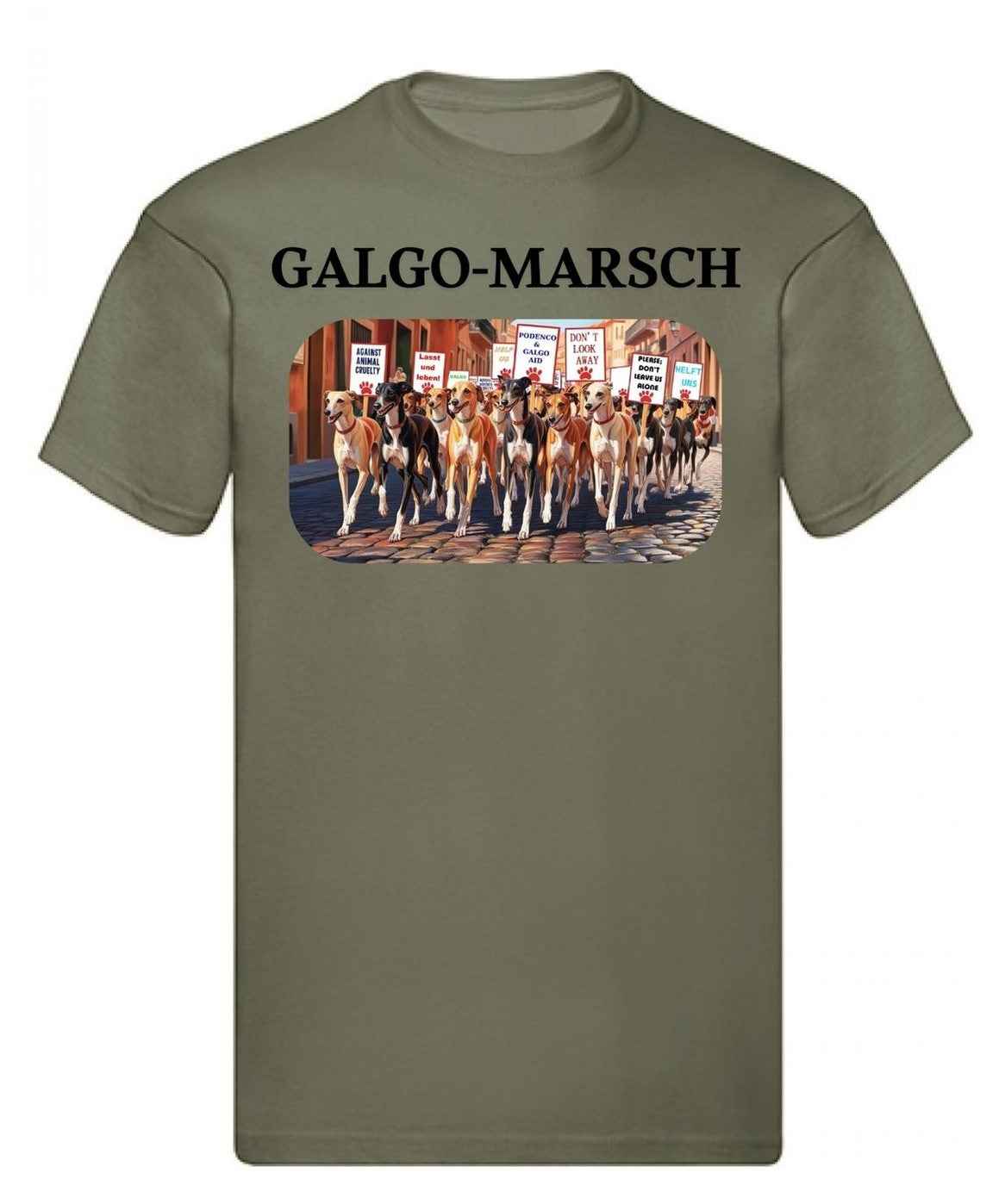 Balldiri T-Shirt Herren Galgo Marsch S bis 5XL