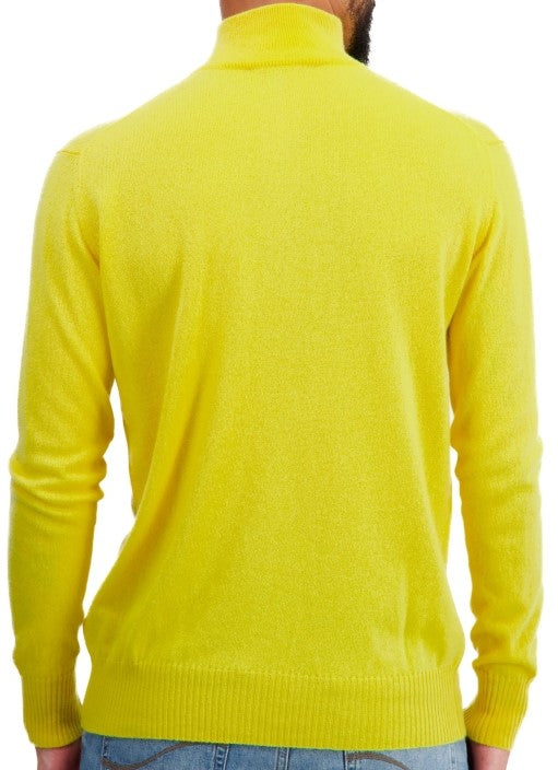 Balldiri 100% Kaschmir Herren Langarm Pullover Troyer 2-fädig - Balldiri & Windhound