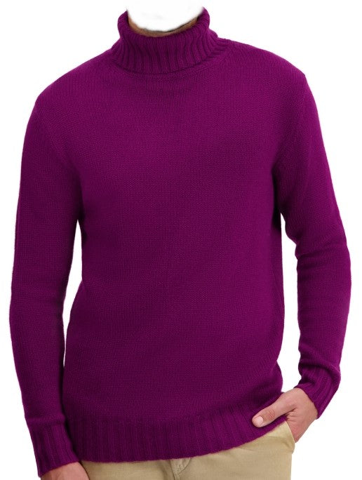 Balldiri 100% Kaschmir Herren langarm  Rollkragen Pullover 8-fädig - Balldiri & Windhound