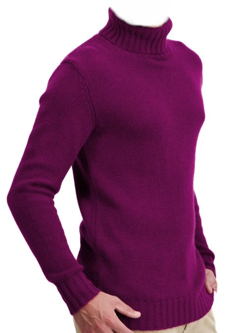 Balldiri 100% Kaschmir Herren langarm  Rollkragen Pullover 8-fädig - Balldiri & Windhound