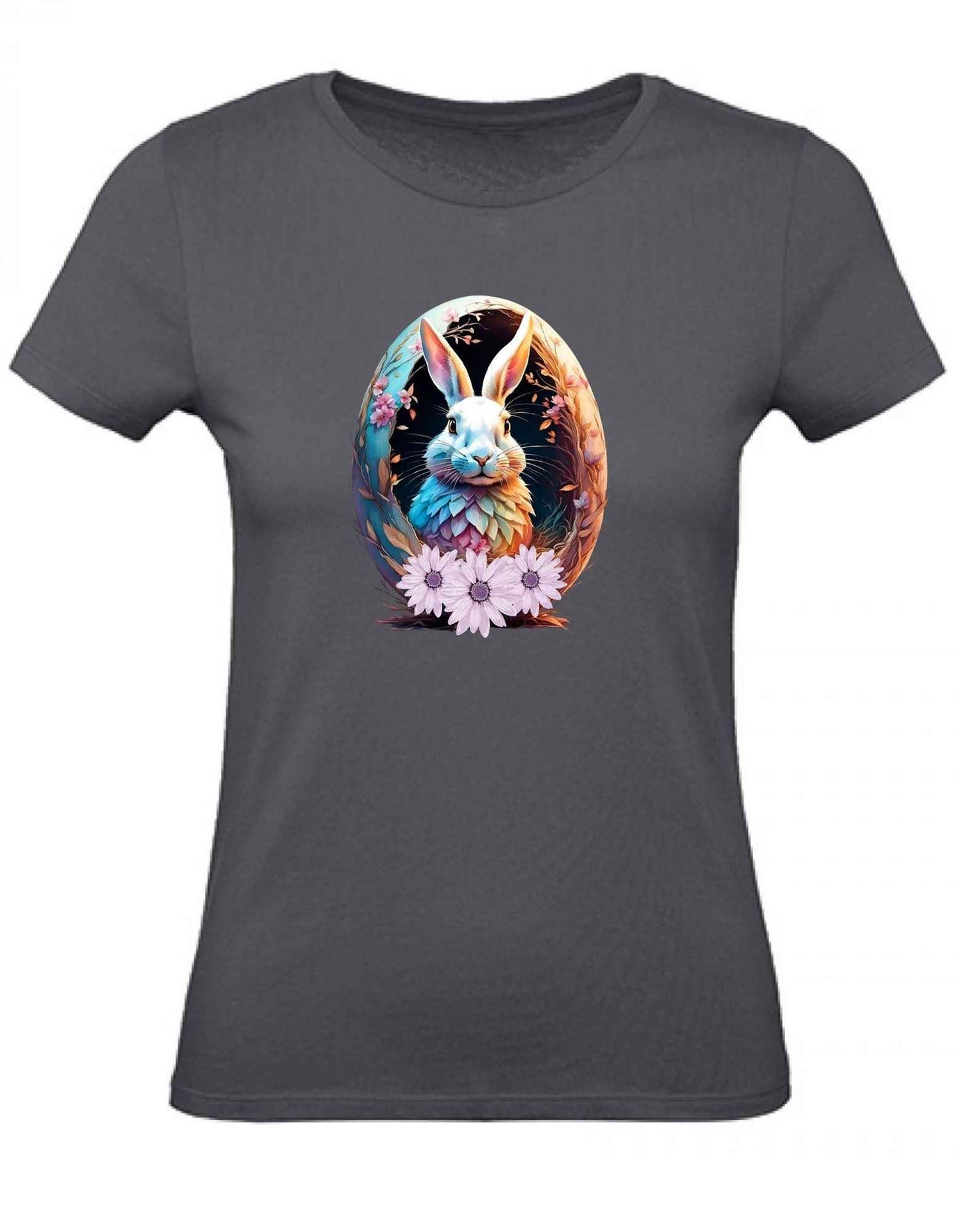 Balldiri T-Shirt Damen Osterei mit Hase XS bis 2XL