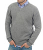 Balldiri 100% Kaschmir Herren Langarm Pullover V-Ausschnitt 8-fädig - Balldiri & Windhound