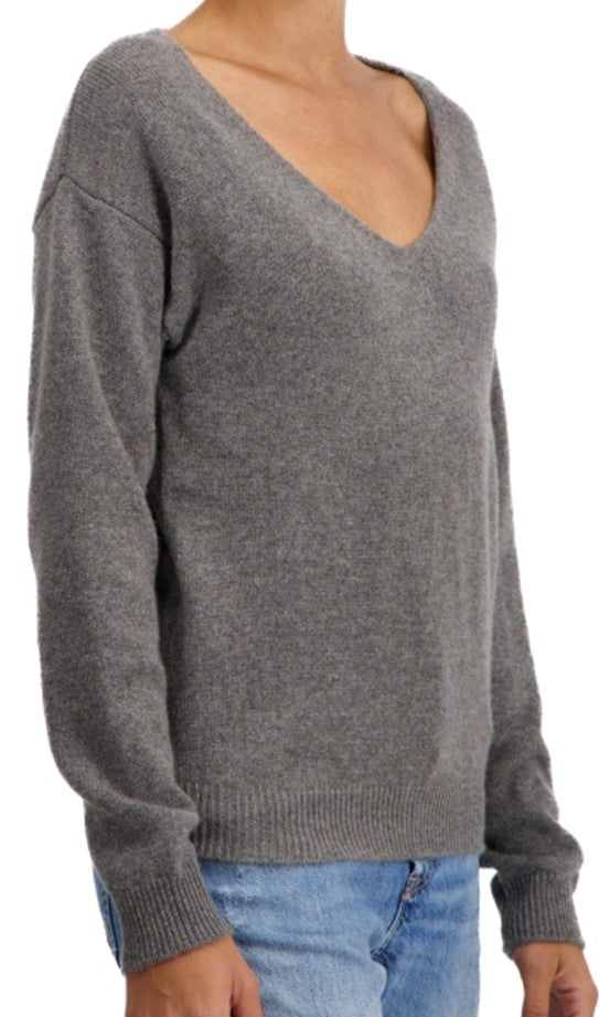 Balldiri 100% Kaschmir Damen Pullover V-Ausschnitt 4-fädig - Balldiri & Windhound