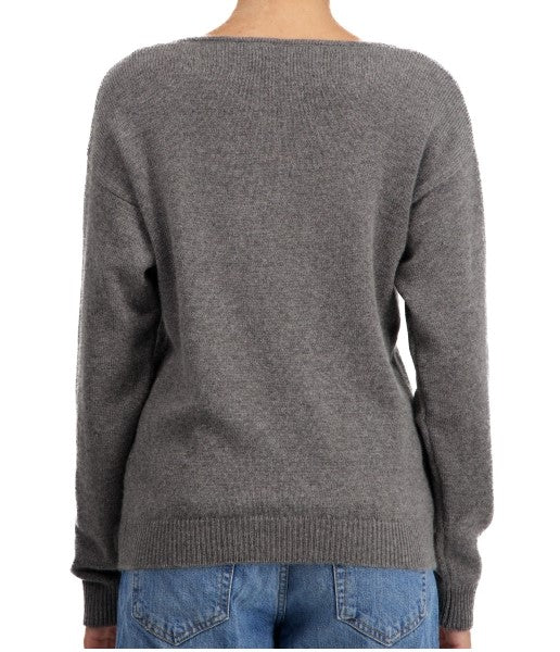 Balldiri 100% Kaschmir Damen Pullover V-Ausschnitt 4-fädig - Balldiri & Windhound