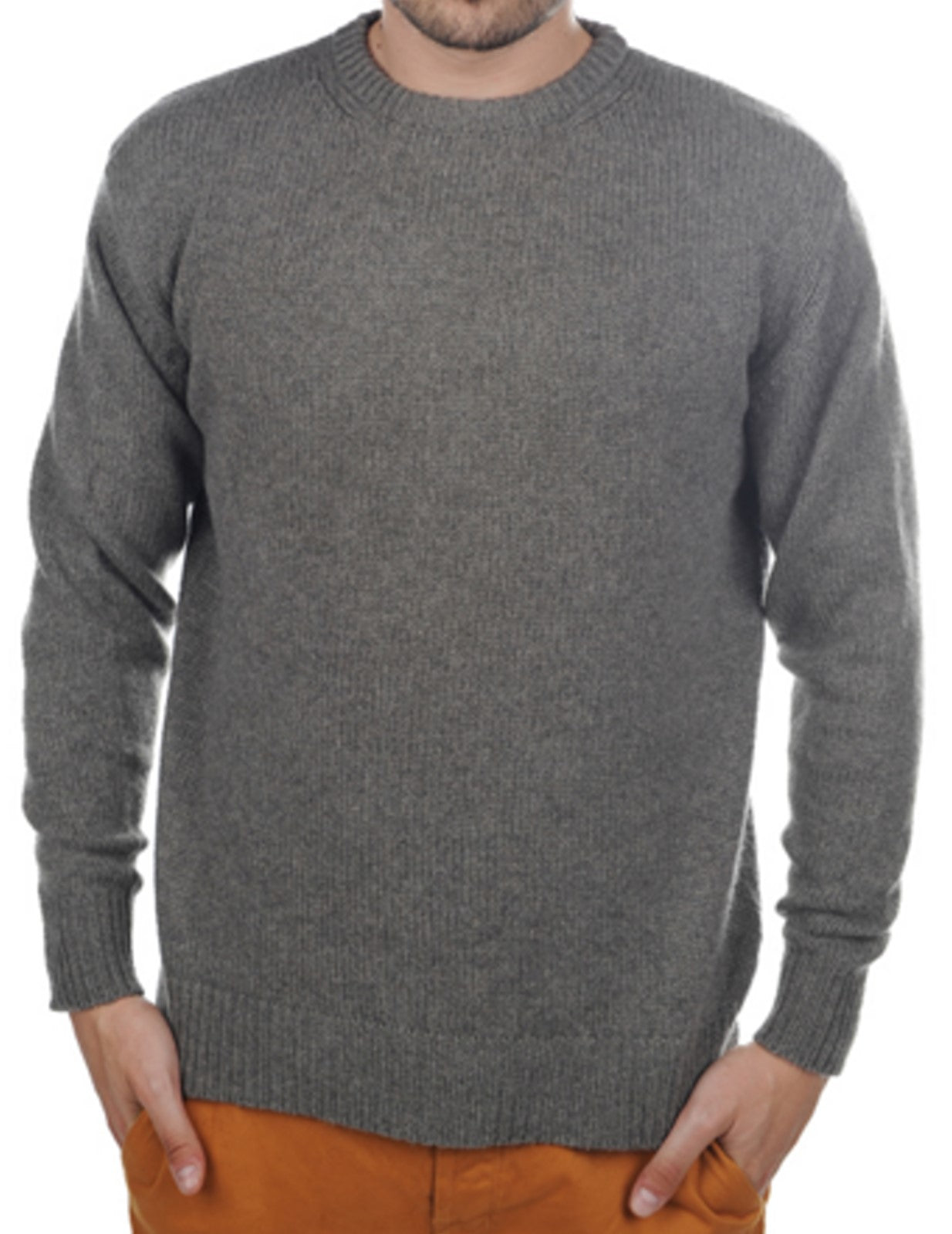 Balldiri 100% Kaschmir Herren Langarm Pullover Rundhalsausschnitt 8-fädig - Balldiri & Windhound