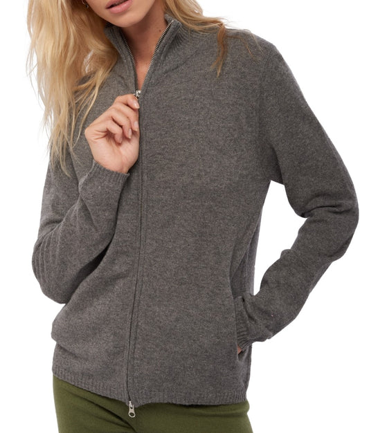 Balldiri 100% Kaschmir Damen Langarm Strickjacke 2-fädig - Balldiri & Windhound