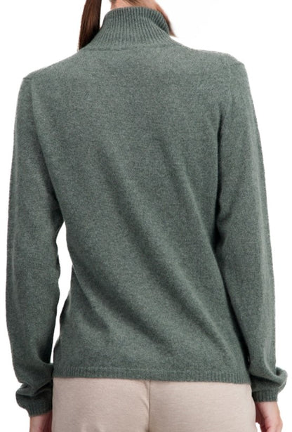 Balldiri 100% Kaschmir Damen Langarm Strickjacke mit Stehkragen 2-fädig - Balldiri & Windhound