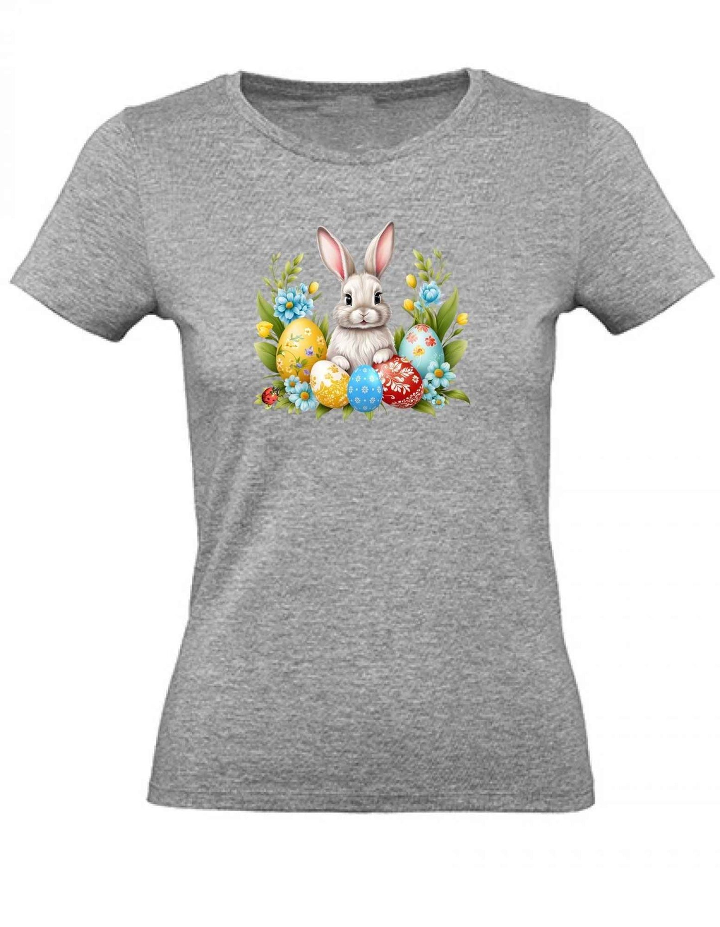 Balldiri T-Shirt Damen Ostern Nest mit Hase XS bis 2XL