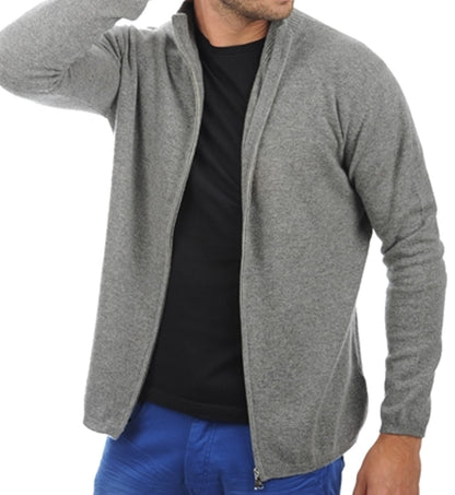Balldiri 100% Kaschmir Herren Langarm Strickjacke 2-fädig - Balldiri & Windhound