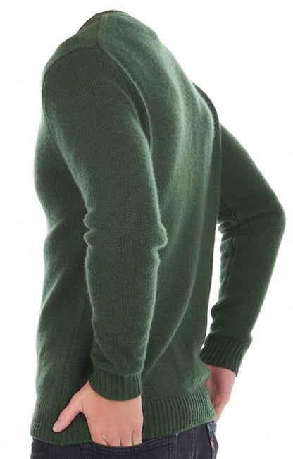 Balldiri 100% Kaschmir Herren Langarm Strickjacke mit  V-Ausschnitt 8-fädig - Balldiri & Windhound