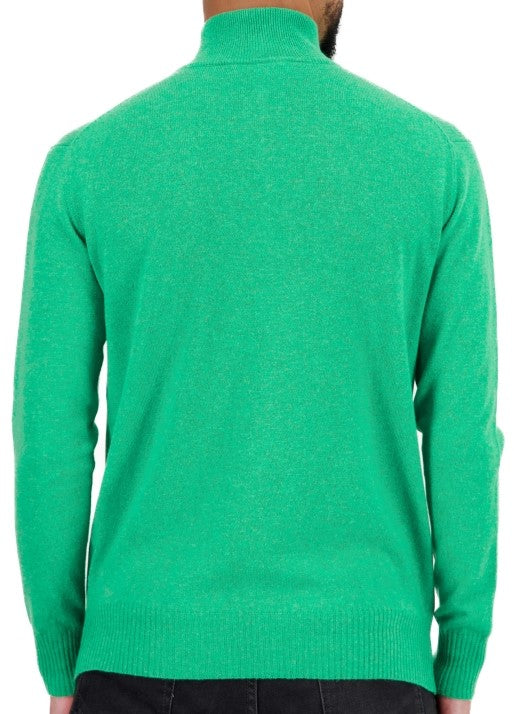 Balldiri 100% Kaschmir Herren Langarm Pullover Troyer 2-fädig - Balldiri & Windhound