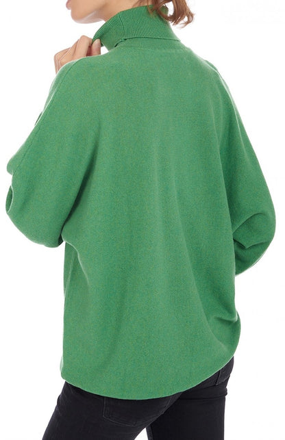 Balldiri 100% Kaschmir Damen Pullover Rollkragen Fledermausärmel 2-fädig - Balldiri & Windhound