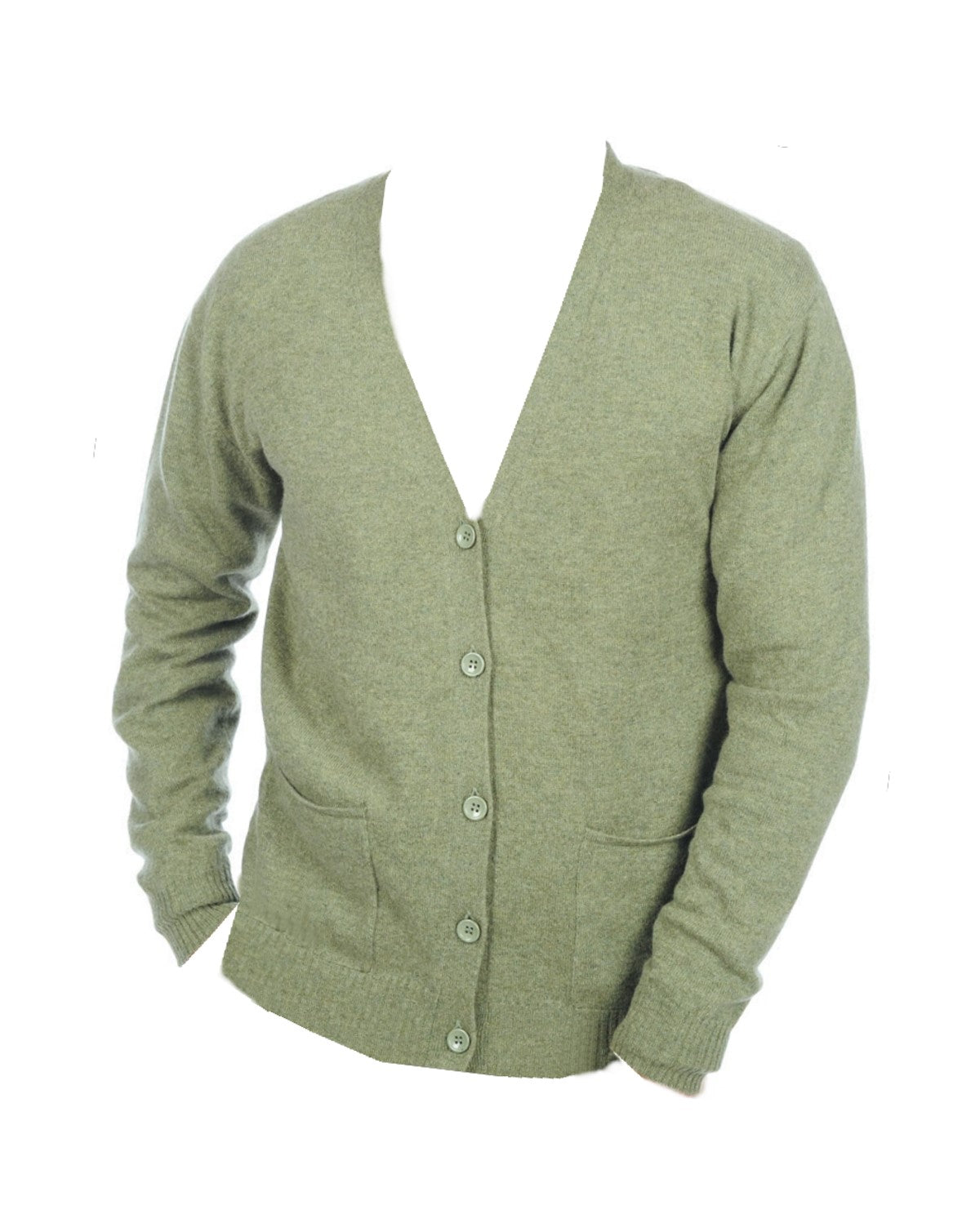 Balldiri 100% Kaschmir Herren Langarm V-Strickjacke 2-fädig - Balldiri & Windhound