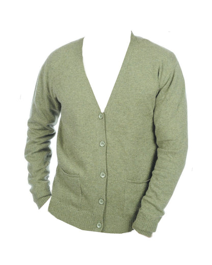 Balldiri 100% Kaschmir Herren Langarm V-Strickjacke 2-fädig - Balldiri & Windhound