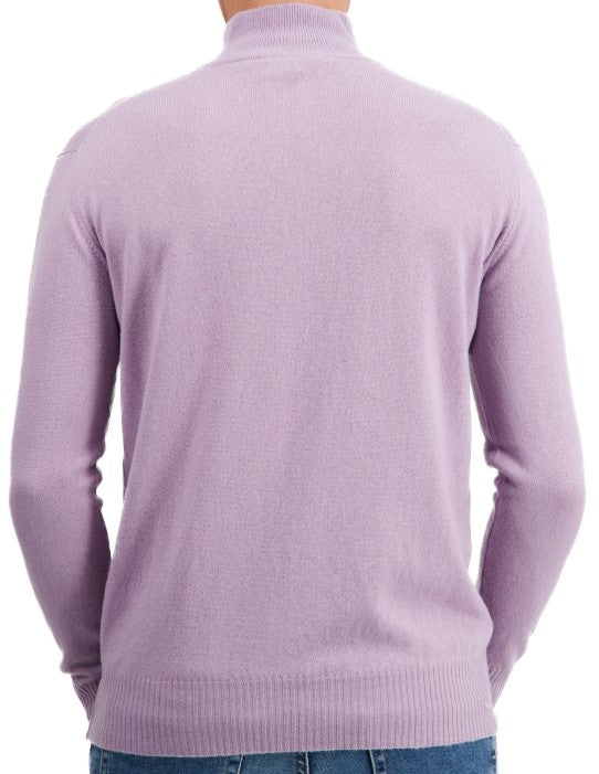 Balldiri 100% Kaschmir Herren Langarm Pullover Troyer 2-fädig - Balldiri & Windhound