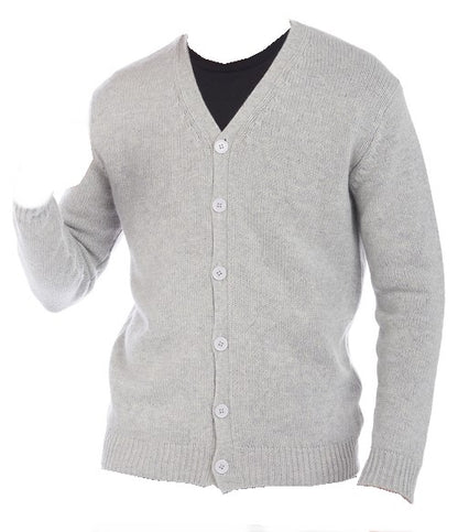 Balldiri 100% Kaschmir Herren Langarm Strickjacke mit  V-Ausschnitt 8-fädig - Balldiri & Windhound