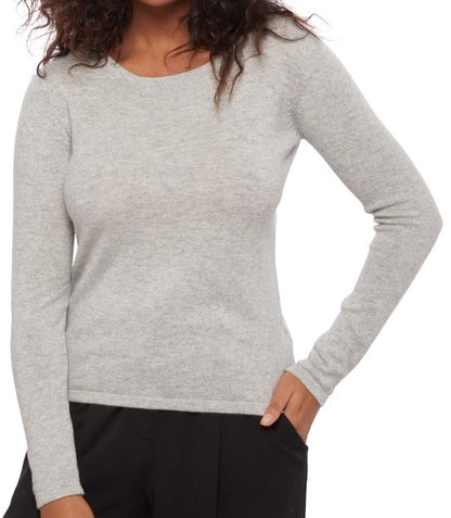 Balldiri 100% Kaschmir Damen Pullover U-Boot-Ausschnitt