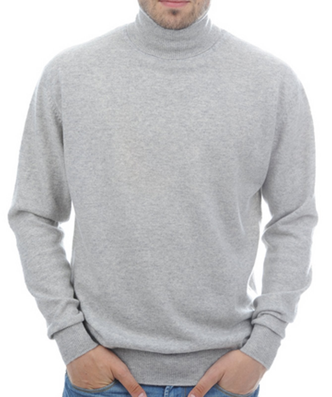 Balldiri 100% Kaschmir Herren Langarm Rollkragen Pullover 2-fädig - Balldiri & Windhound