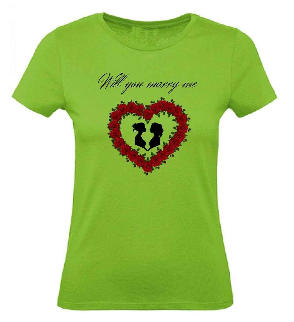 Balldiri T-Shirt Damen Heiratsantrag LGBTQ XS bis 2XL