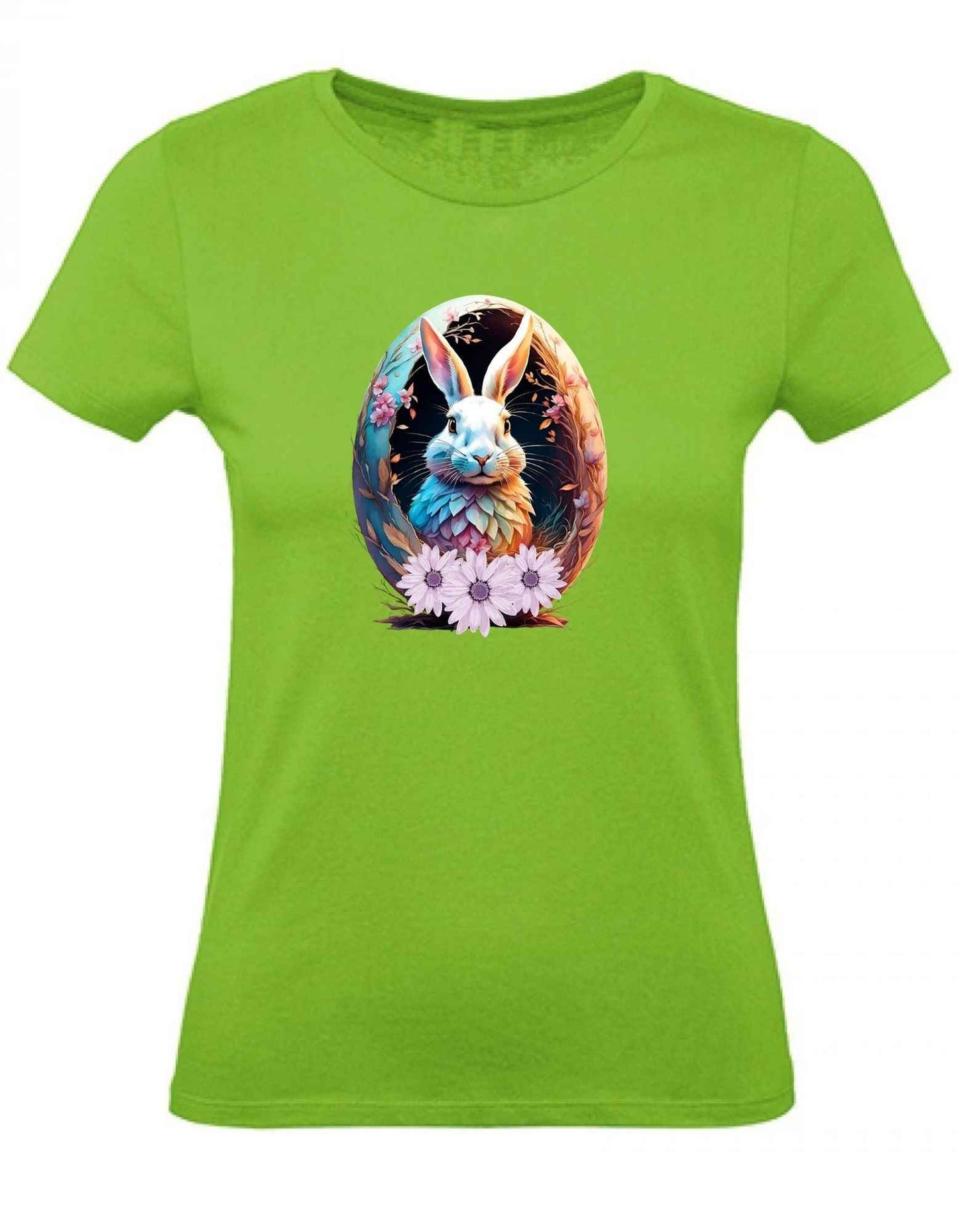 Balldiri T-Shirt Damen Osterei mit Hase XS bis 2XL