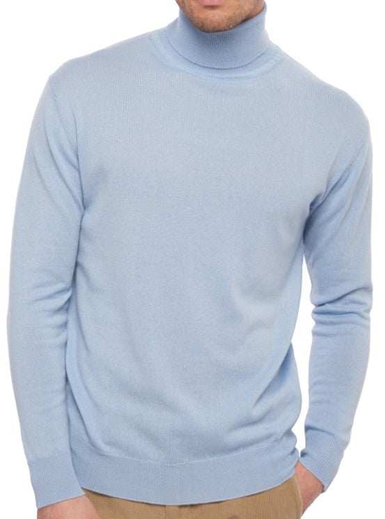Balldiri 100% Kaschmir Herren Langarm Rollkragen Pullover 2-fädig - Balldiri & Windhound