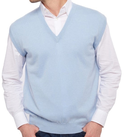 Balldiri 100% Kaschmir Herren Pullunder V-Ausschnitt 2-fädig - Balldiri & Windhound