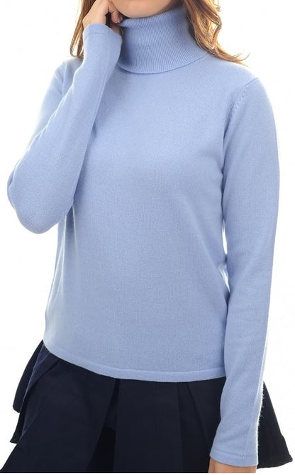 Balldiri 100% Kaschmir Damen Langarm Pullover Rollkragen o. Bündchen 2-fädig - Balldiri & Windhound