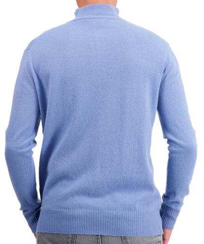 Balldiri 100% Kaschmir Herren Langarm Pullover Troyer 2-fädig - Balldiri & Windhound
