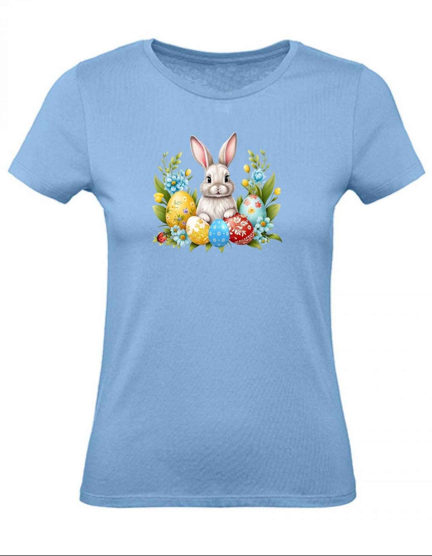 Balldiri T-Shirt Damen Ostern Nest mit Hase XS bis 2XL