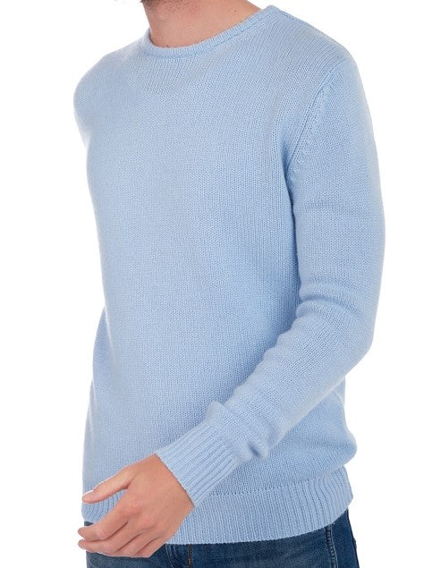 Balldiri 100% Kaschmir Herren Langarm Pullover Rundhalsausschnitt 8-fädig - Balldiri & Windhound