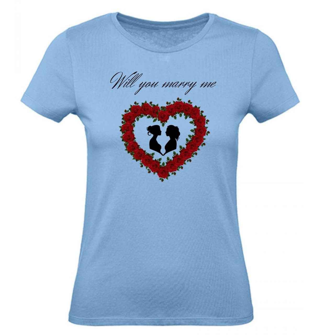 Balldiri T-Shirt Damen Heiratsantrag LGBTQ XS bis 2XL