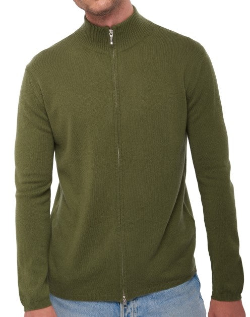 Balldiri 100% Kaschmir Herren Langarm Strickjacke 2-fädig - Balldiri & Windhound