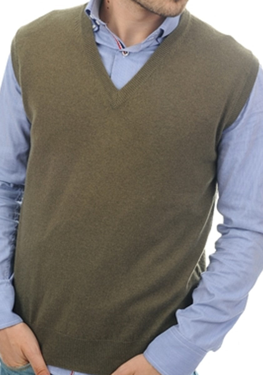 Balldiri 100% Kaschmir Herren Pullunder V-Ausschnitt 2-fädig - Balldiri & Windhound