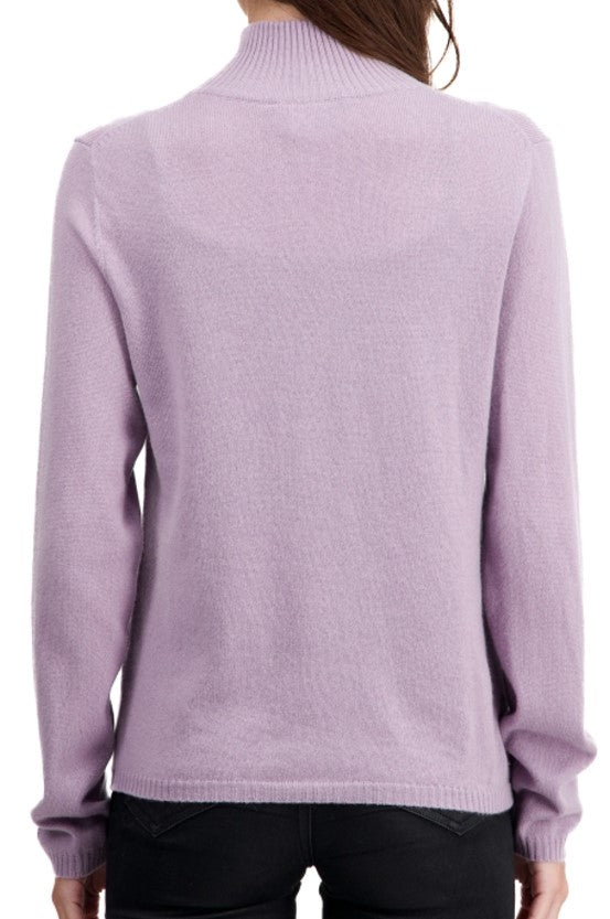 Balldiri 100% Kaschmir Damen Langarm Strickjacke mit Stehkragen 2-fädig - Balldiri & Windhound