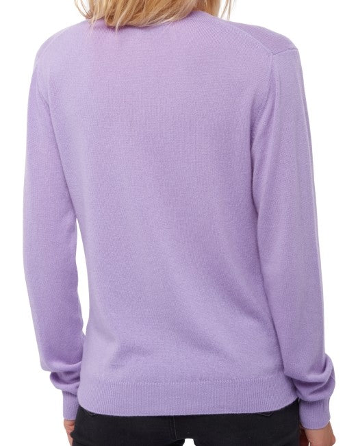 Balldiri 100% Kaschmir Damen Langarm Jacke mit Rundhalsausschnitt 2-fädig - Balldiri & Windhound