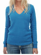 Balldiri 100% Kaschmir Damen langarm Pullover V-Ausschnitt 4-fädig - Balldiri & Windhound
