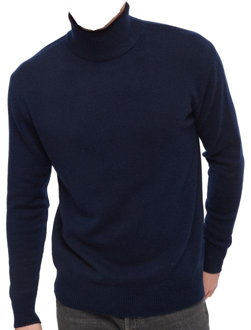Balldiri 100% Kaschmir Herren Langarm Rollkragen Pullover 4-fädig - Balldiri & Windhound