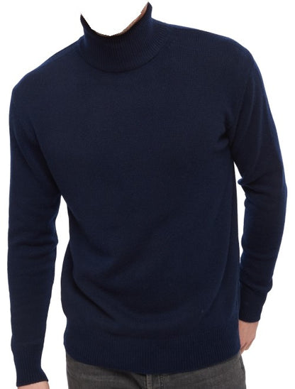Balldiri 100% Kaschmir Herren Langarm Rollkragen Pullover 4-fädig - Balldiri & Windhound