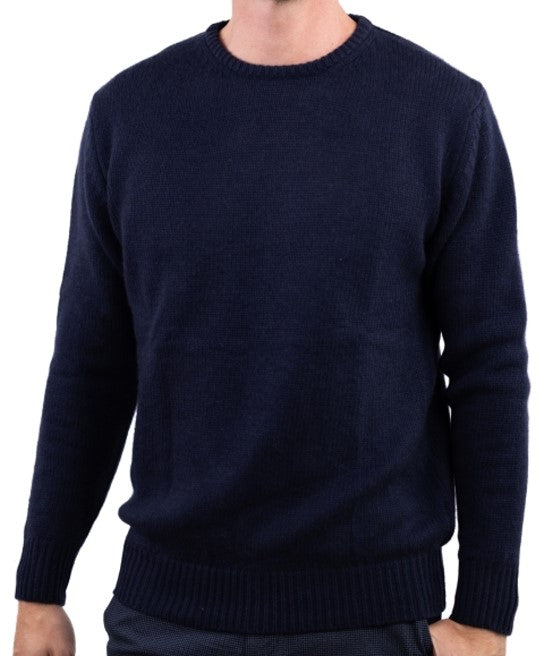 Balldiri 100% Kaschmir Herren Langarm Pullover Rundhalsausschnitt 8-fädig - Balldiri & Windhound