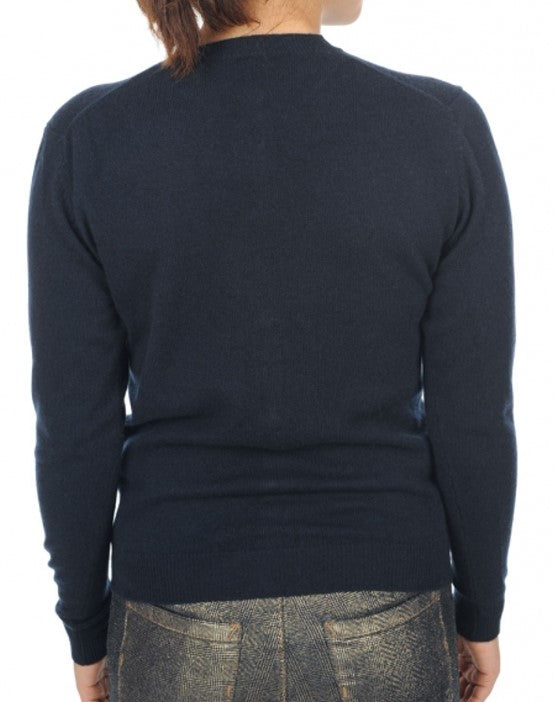 Balldiri 100% Kaschmir Damen Langarm Jacke mit Rundhalsausschnitt 2-fädig - Balldiri & Windhound