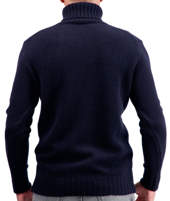 Balldiri 100% Kaschmir Herren langarm  Rollkragen Pullover 8-fädig - Balldiri & Windhound