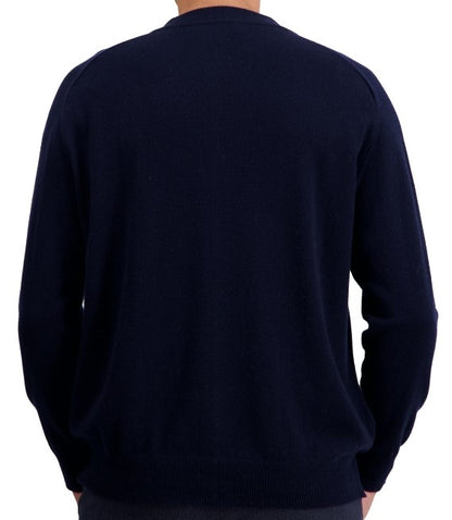 Balldiri 100% Kaschmir Herren langarm Strickjacke rundhals 2-fädig - Balldiri & Windhound