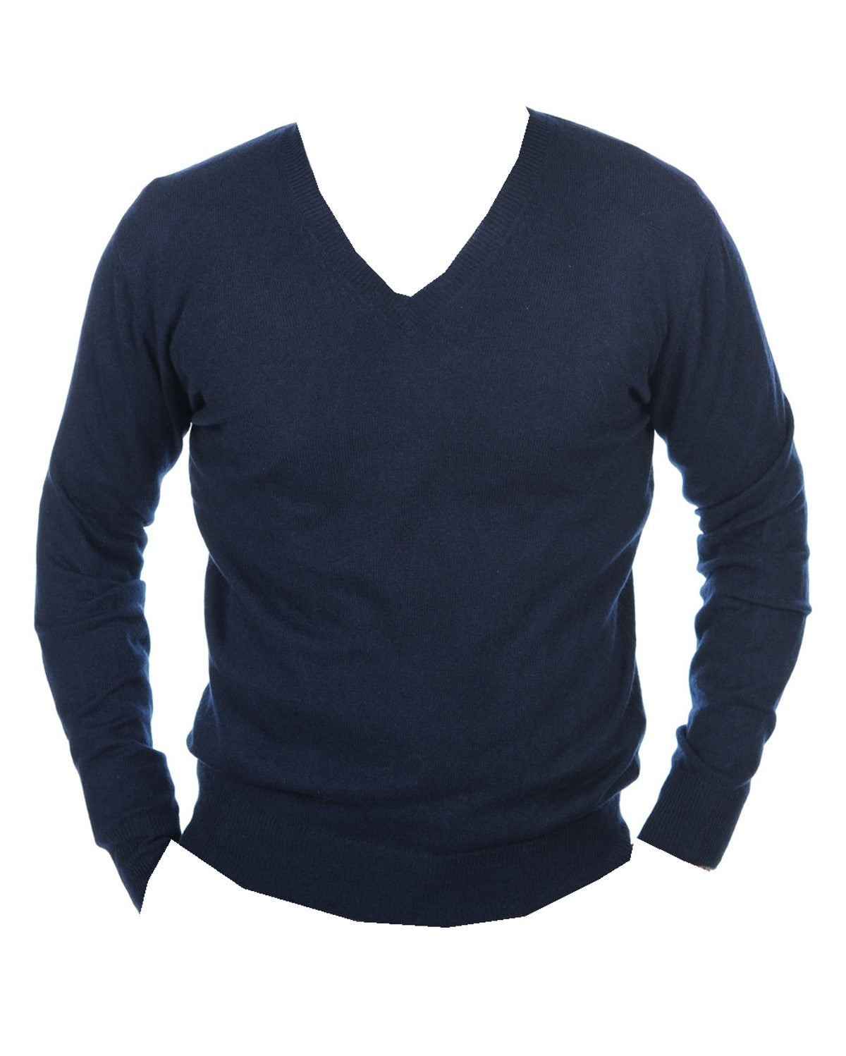 Balldiri 100% Kaschmir Herren Langarm Pullover mit V-Ausschnitt 2-fädig - Balldiri & Windhound