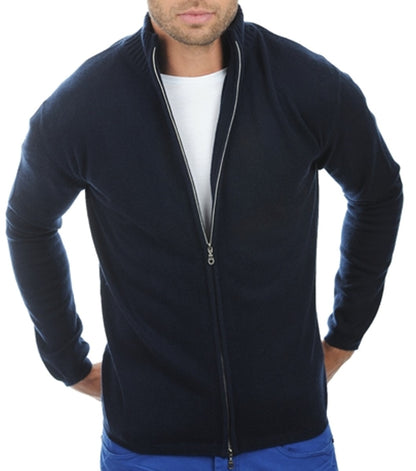 Balldiri 100% Kaschmir Herren Langarm Strickjacke 2-fädig - Balldiri & Windhound