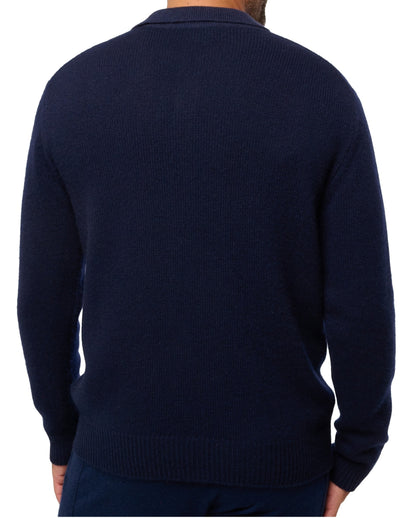 Balldiri 100% Kaschmir Herren Langarm Polo mit Kragen 6-fädig - Balldiri & Windhound