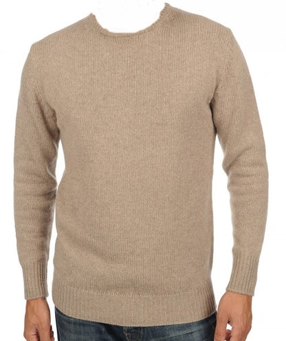 Balldiri 100% Kaschmir Herren Langarm Pullover Rundhalsausschnitt 8-fädig - Balldiri & Windhound