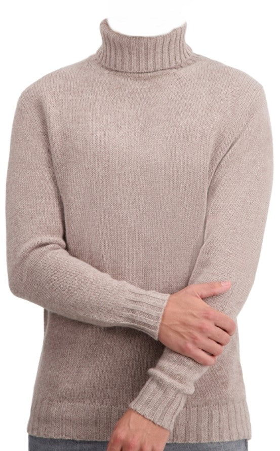 Balldiri 100% Kaschmir Herren langarm  Rollkragen Pullover 8-fädig - Balldiri & Windhound